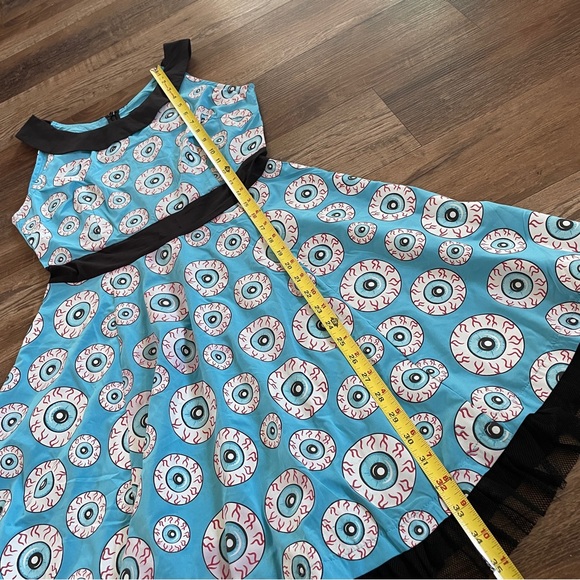 Sourpuss eyeball pinup dress M - Picture 9 of 12